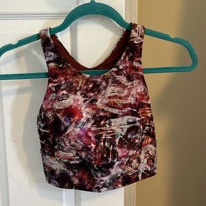 Lululemon multi-color long sports bra